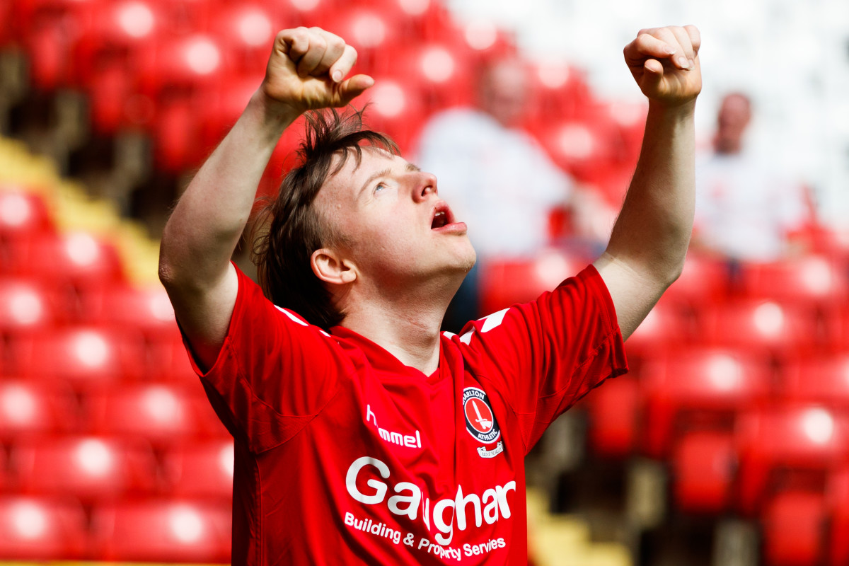 Upbeats member celebrating scoring a goal
