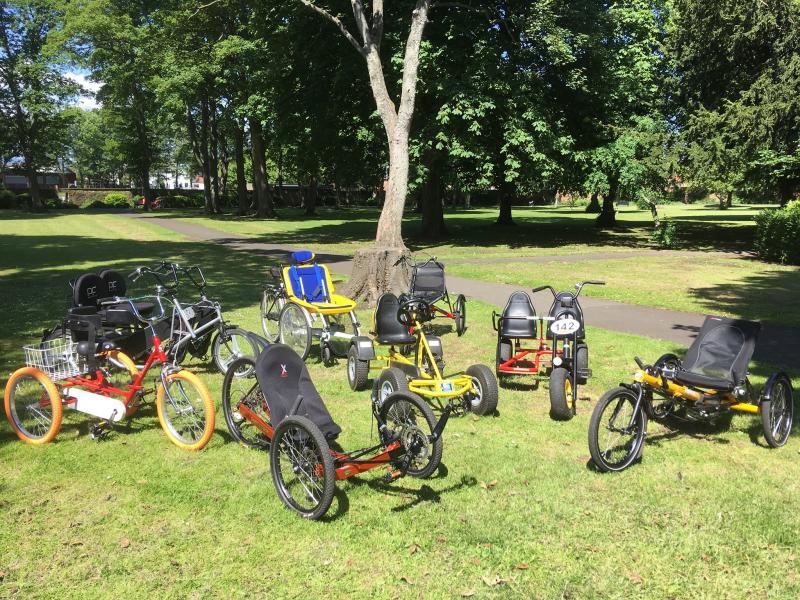 Cycling in Rectory Park