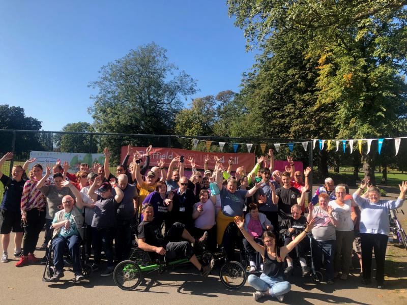 This is a photo of our 10th Birthday Party in the park