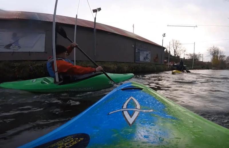Canoe slalom on the Union Canal, Edinburgh