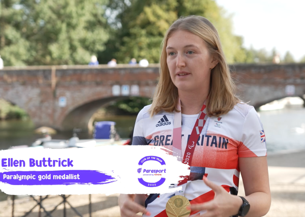 Ellen Buttrick and Alice Tai visited Stratford upon Avon Boat Club to crown them Parasport's Club of the Year